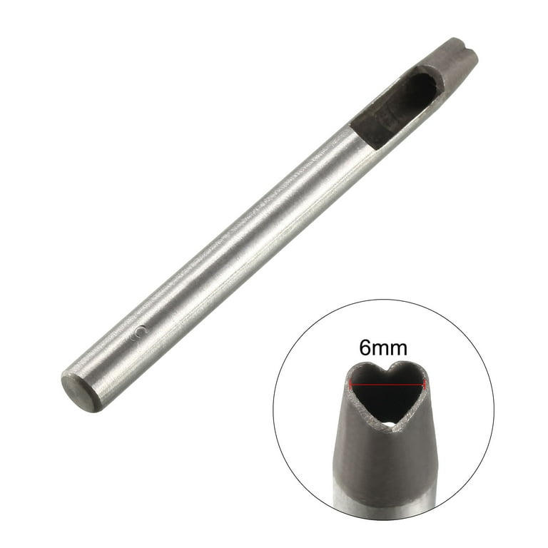 Uxcell 6mm Dia. Heart-shaped Hole Hollow Cutter Punch Die Cutter DIY Tool 