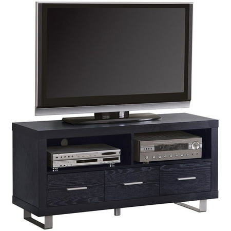 Kingfisher Lane 3 Drawer 47" TV Stand in Black Oak and ...