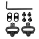 thumbnail image 1 of Calas de pedal de plástico autoblocantes para ciclismo en interiores y exteriores, aptas para bicicletas de carretera y de montaña Juego de calas de bicicleta universales, 1 of 8