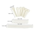 thumbnail image 4 of Guitar Bridge Bone Nut Saddle Set Folk Acoustic Guitar Bone Bridge Pin Nut Saddle Replacement, 4 of 8