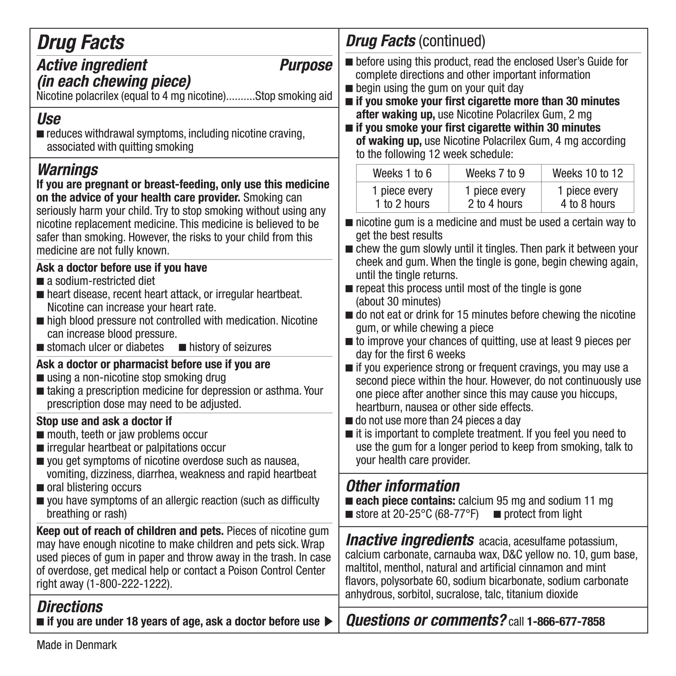 Equate Nicotine Gum 4 mg, Stop Smoking Aid, Cinnamon Flavor, Coated, 160 Count