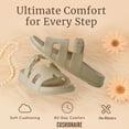 thumbnail image 4 of Cushionaire Orbit Waterproof EVA Womens Sandals -Comfortable Summer Slip On Slides for Women with Adjustable Buckle Strap, 4 of 17