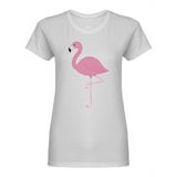 Flamingo Bird Design Shaped T-Shirt Women -… product image