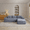 Grey, variant on 97" Corduroy Traditional Sofa, Comfy Couch with Deep Seat, Modern Sofa Couch with Modular Layout for Living Room Indoor Space, Grey