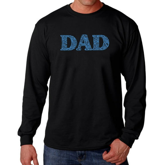 Men's Word Art Long Sleeve T-shirt - Dad