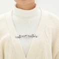 thumbnail image 5 of 2 Pieces Retro Sweater Clips Cardigan Brooch (Silver and Gold), 5 of 5