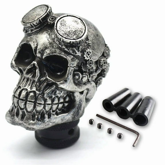 Acaige Universal Car Gear Shift Knobs Skull Head Gear Manual Transmission Gear Shift Knob Shifter Lever