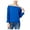 Blue - lazulite, variant on bar III Womens Off The Shoulder Pullover Blouse, Blue, X-Small