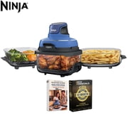 Restored Ninja CRISPi 5-in-1 Portable Glass Air Fry Cooking System FN103CO Bundle with Guide to Ninja CRISPi Air Fryer and Deco Essentials Exclusive 1 Year CPS Enhanced Protection Pack