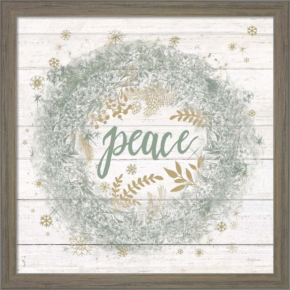 Great Art Now Frosty Peace Sage by Mary Urban, Framed Wall Art, 13W x 13H