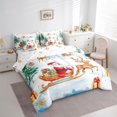 thumbnail image 3 of Manfei Father Christmas 7-Piece Bedding Comforter Set,Xmas Reindeer King Bedding Sets,Happy New Year Bed Sheets For Girls,Microfiber Bedroom Decor Reversible, 3 of 8