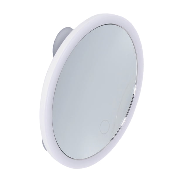 20x Espejo De Maquillaje De Lupa Iluminado Plegable 3 Colores Espejo De Tocador LED Con Tazas De Succión Para El Baño