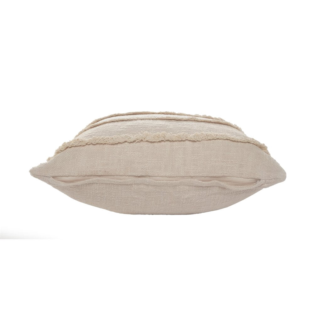LR Home Rory Cotton Pillow Set of 4 in Beige, 20" x 20"