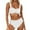 X4 White, variant on Ticikt Women High Waisted Bikini Sets Two Piece Swimsuit Push Up Twist Front Ruched Bathing Suit