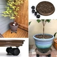 thumbnail image 5 of Manunclaims Round Flower Pot Tray, 13''/14'' Heavy Duty Flower Planter Stand Base Holder, Plant Pallet Caddy Plant Stand, 2 Styles - with/without Wheels, 5 of 7