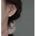 thumbnail image 2 of Solid 925 Sterling Silver Star Hoop Earrings for Women Teens Star Huggie Earrings Cartilage Hoops, 2 of 14