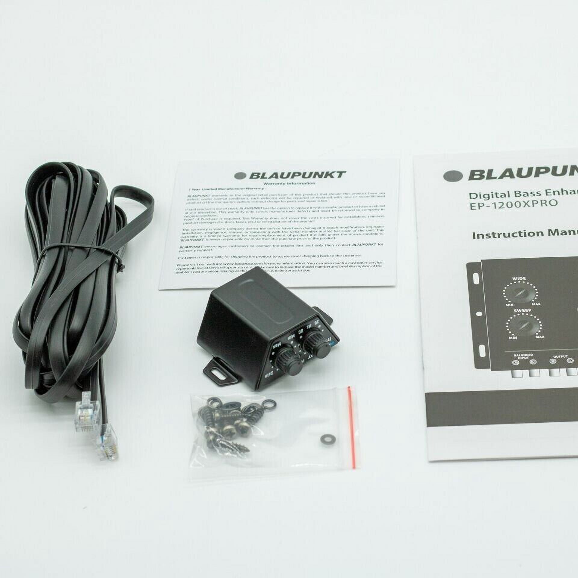 Blaupunkt EP-1200XPRO Digital Bass Enhancer Processor - Digital Sound Restoration, Maximizer & Reproducer - Car Audio Booster - Black