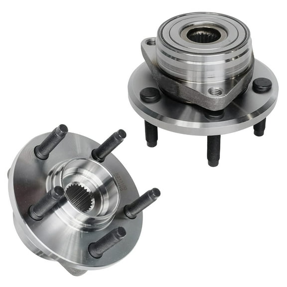 Detroit Axle - Front 2pc Wheel Bearing Hubs for 96-07 Ford Taurus, 1996-2005 Mercury Sable, 1995-2002 Lincoln Continental, Wheel Bearing & Hubs Assembly Set Replacement