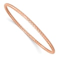 thumbnail image 1 of Stainless Steel Rose IP-plated Bangle Bracelet, 1 of 3