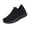 Black_002, variant on Mens Slip On Knit Sock Sneakers, Breathable Ribbed Fly Knit Walking Shoes, Non-Slip Rugged Sole Lightweight Casual Daily Athletic Trainers White 8 (EU-41)