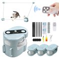 thumbnail image 2 of Interactive Cat Toy with Auto/Manual Control, Indoor Feather Sports Play Treadmill with Remote, DIY MultiPlay Routes for All Breeds of Boring Cats Running Play, 2 of 9