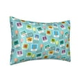 thumbnail image 2 of Bingfone World Travel1 Print Satin Pillowcase for Hair - Standard Size with Zipper Silky & Soft Pillow Covers,20x30 inches, 2 of 8