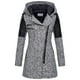 thumbnail image 1 of Chaquetas y abrigos de piel sintética con capucha y manga larga para mujer, chaqueta fina y cálida, abrigo grueso de invierno, abrigo con capucha y cremallera, abrigo para mujer, 1 of 3