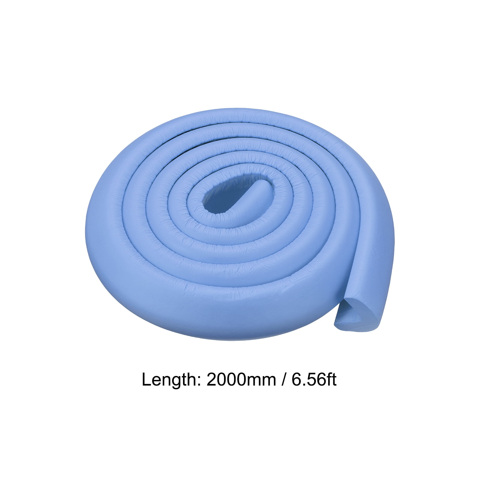Uxcell Corner Guards Protectors 6.56ft(2M), Pack Foam Bumper L Shape, Blue