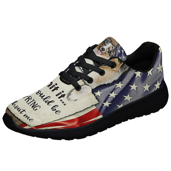 Life Would Be Boring Without Me AuStalian Shepherd Shoes Sneakers Black Size 3.5