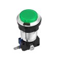 thumbnail image 4 of Juego de botón pulsador de 33 mm redondo, interruptor pulsador LED iluminado de 12V con microinterruptor para juegos de video de arcade, verde, 6 piezas, 4 of 5