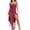 #169 Wine Dress, variant on Staron Women's Dress Elegant Strapless Off Shoulder Dresses Club Party Formal Tube Midi Bodycon High Split Irregular Ruffle Dress Hot Pink L