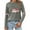 Gray, variant on Long Sleeve for Women Pumpkin Embroidery Print T-Shirt Autumn Harvest Shirt Season Tee Thanksgiving Tops