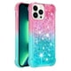 thumbnail image 2 of Funda para iPhone 14 PRO MAX Transparente con Brillos Carcasa Protectora Antigolpes con Glitter Brillante, 2 of 5