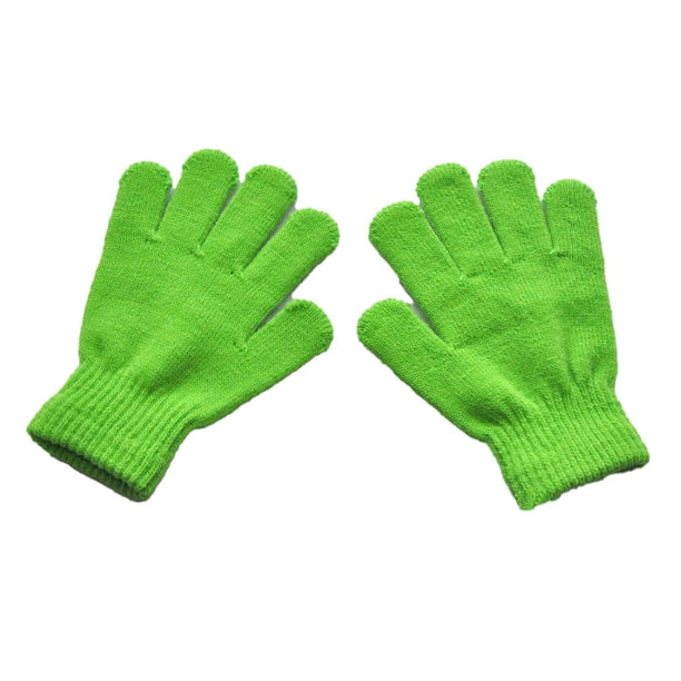 Sonducket 1 par de guantes para niños, calentador de manos para exteriores de estilo sencillo, cubiertas para calentar manos para niños y niñas, guante guantes y mitones Verde Sonducket AP009862-08