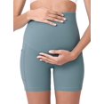 thumbnail image 4 of Deago 2 Pcs Women's Maternity Yoga Shorts Over The Belly Bump Summer Workout Running Active Short Pants with Pockets, 4 of 6