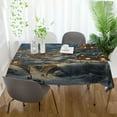 thumbnail image 6 of Coolnut Winter Landscape Rectangle Tablecloth Waterproof Polyester Table Clothative Stain Resistant & Wrinkle Resistant Washable Table Cover for Dining Table/Party/Camping 60x120 Inch Decor Gift, 6 of 7