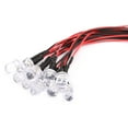 thumbnail image 3 of Light Emitting Diodes,50PCS 12V 8mm Chromatic Indicator Light Accessory Electronic Component Meticulously Designed, 3 of 9