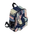 thumbnail image 2 of FORMRS School Backpack with Front Zippered Pocket 12" Student Travel Daypack, Pink Stripes, 2 of 6