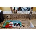thumbnail image 2 of Carolines Treasures BB1866DDM Snowman With Saint Bernard Dish Drying Mat, 2 of 3