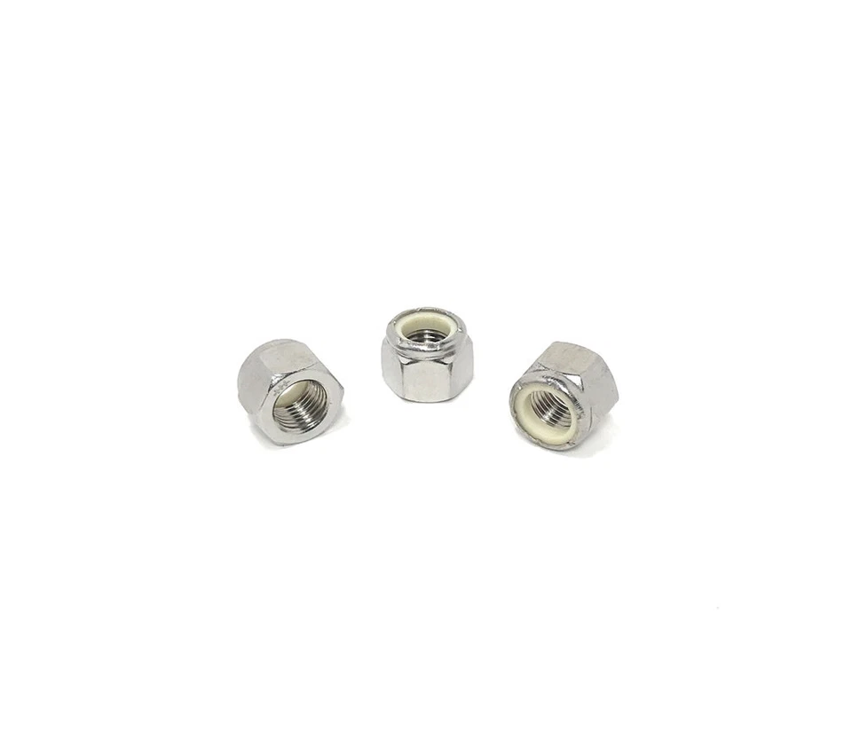 CRESTIN- (25) 3/8-24 Stainless Steel Nylon Insert Lock Nuts - Fine Thread Unf 3/8-24