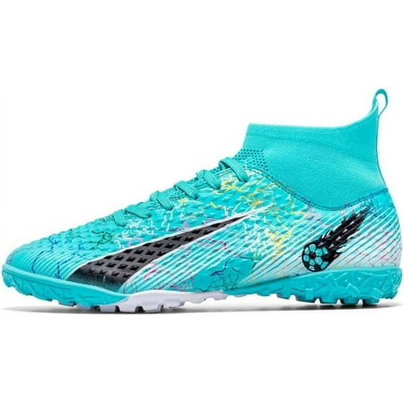 

Unisex High top Soccer Boots Cleats Outdoor Athletic Sneaker Turf Football Shoes Indoor Youth AG Soccer Ankle Boots