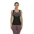 thumbnail image 3 of Women Sauna Corset Waist Trainer Suit Tank Top Zipper Body Shaper Workout Shirt, 3 of 7