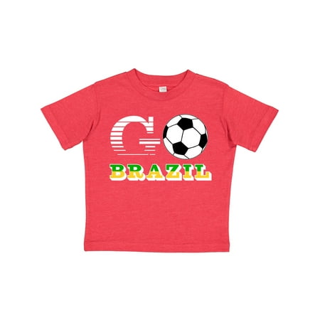 

Inktastic Go Brazil- Soccer Football Gift Toddler Boy or Toddler Girl T-Shirt