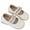 White, variant on GiLiling Girls Mary Jane Dress Flats, Rhinestone Double Strap PU Upper, Lightweight Comfortable Princess Ballet Flats (Silver, 3.5-4 Years)
