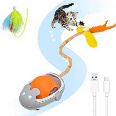 Baoyemes Interactive Cat Toy Electric Automatic Toys for Indoor Cats, Rechargeable Irregular Moving Toys, Stimulate Cats' Hunting Instincts, Self Rolling Smart Cat Toy Ball