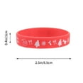 thumbnail image 2 of EeaseMX 10 pulseras decorativas de silicona navideñas para fiestas., 2 of 7