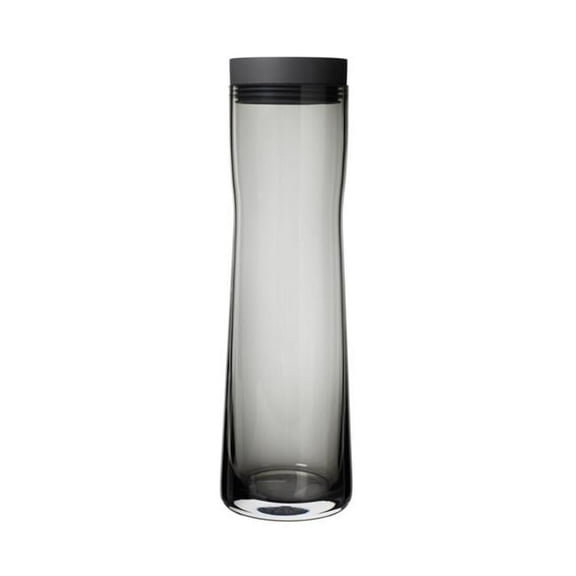 Blomus 63807 34 oz Splash Water Carafe Smoked Glass, Black