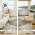 thumbnail image 4 of Addison Rugs Chantille Indoor/Outdoor Traditional Global Ivory Machine Washable Rectangle Rug, 8' x 10', 4 of 8