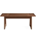 thumbnail image 4 of Yardi Yarda 63" Dining Table, Wood Farmhouse Kitchen Table for 4-6,Dining Table for Indoor, Brown, 4 of 5