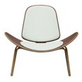 thumbnail image 3 of Plata Décor Import White lounge chair- SHELL, 3 of 4